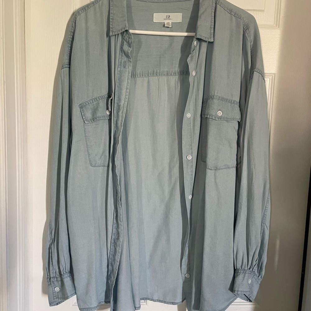 Thread & Supply Blue Lightweight denim-style Shirt